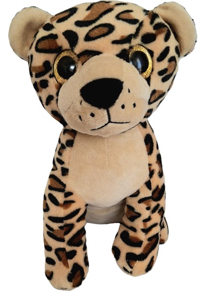 Peluş Oyuncak Leopar 25CM Sevimli Pelüş Hayvan Leopar Sevgiliye Hediye Uyku Arkadaşı Peluş Kaplan