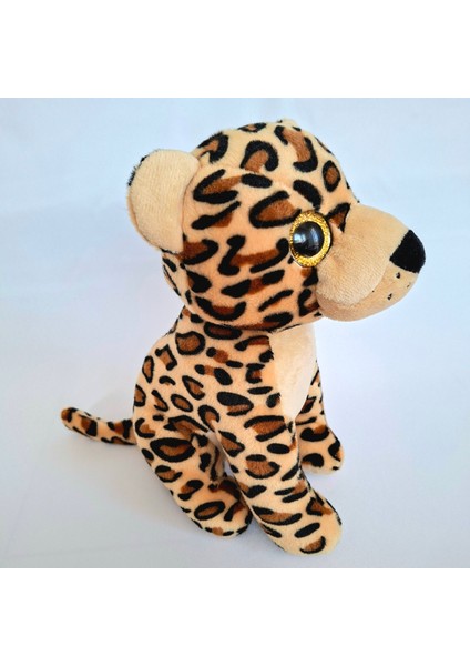 Peluş Oyuncak Leopar 25CM Sevimli Pelüş Hayvan Leopar Sevgiliye Hediye Uyku Arkadaşı Peluş Kaplan modelleri