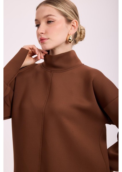 4872 Scuba Tunik Bluz