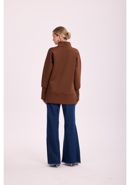 4872 Scuba Tunik Bluz