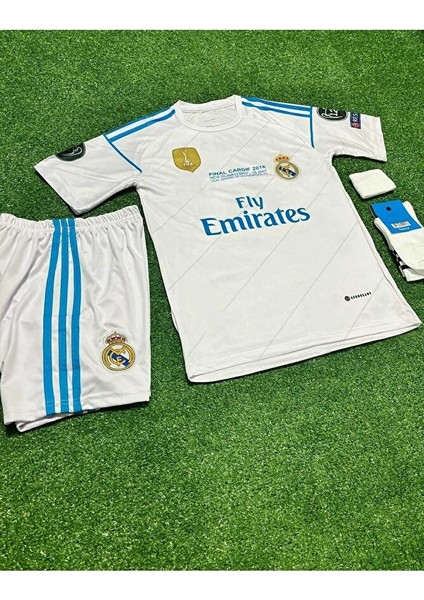 R.e.a.l M.a.d.r.i.d 2018 Kiev Şampiyonlar Ligi Finali Cristiano Ronaldo Çocuk Forması 4'lü Set fiyatları