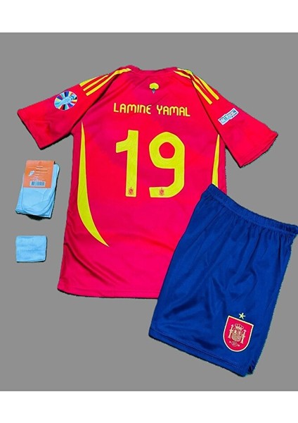 Lamine Yamal Euro 2024 Ispanya Milli Takım Çocuk Forması 4'lü Set