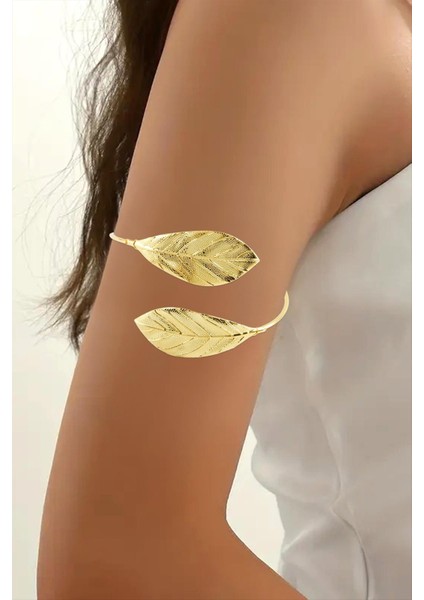 Techmrt Yaprak Üst Kol Pazu Bilekliği-Sarı modelleri