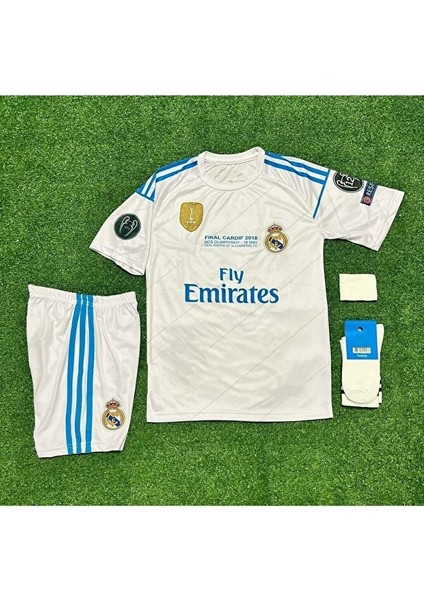 R.e.a.l M.a.d.r.i.d 2018 Kiev Şampiyonlar Finali Sergio Ramos Çocuk Forması 4'lü Set modelleri