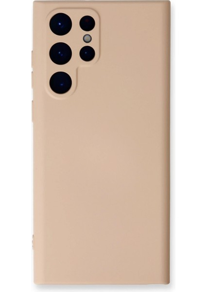 Samsung Galaxy S22 Ultra Kılıf Nano içi Kadife Silikon - Pudra fırsatları