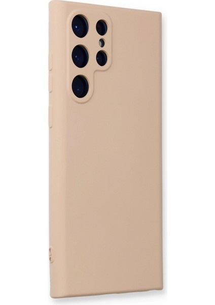 Samsung Galaxy S22 Ultra Kılıf Nano içi Kadife Silikon - Pudra indirimleri