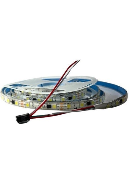 WS2811 Beyaz Pixel Şerit LED 12VOLT İP65 Dış Mekan 5m