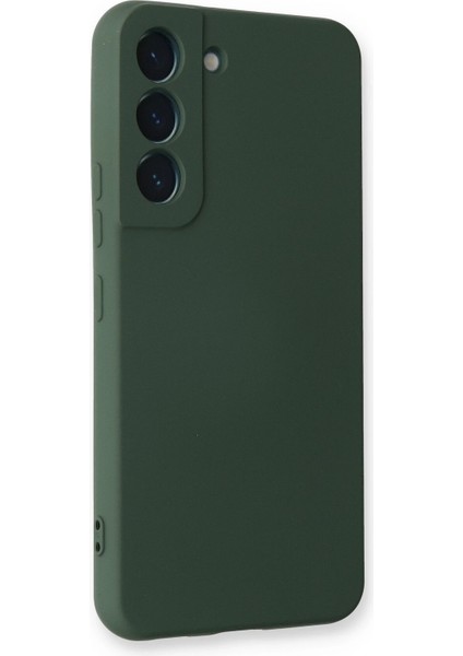 Samsung Galaxy S22 Plus Kılıf Nano Içi Kadife Silikon - Koyu Yeşil indirimleri