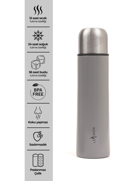 750 ml Termos Suluk Paslanmaz Çelik Sızdırmaz 12 Saat Sıcak 24 Saat Soğuk Tutma Bpa Free