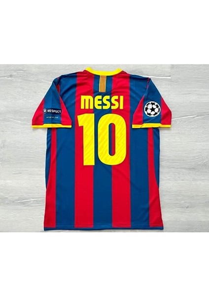 Lionel Messi 2010-11 Sezonu Barcelona Nostalji Yetişkin Forması ÖZEL543534534