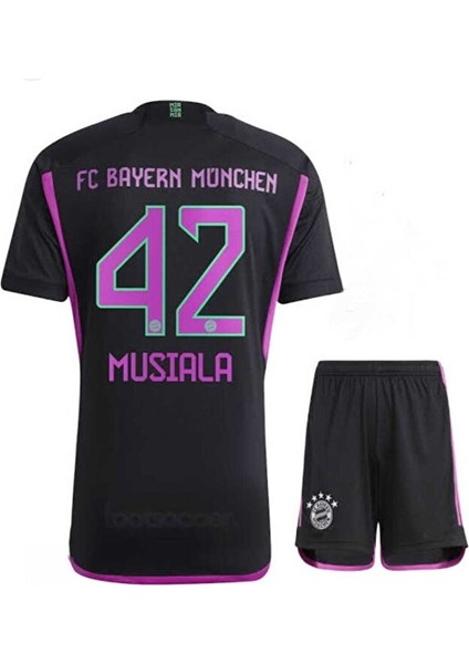 Bayern Münih 2023/24 Yeni Sezon Musiala Deplasman Çocuk Forması 3'lü Set