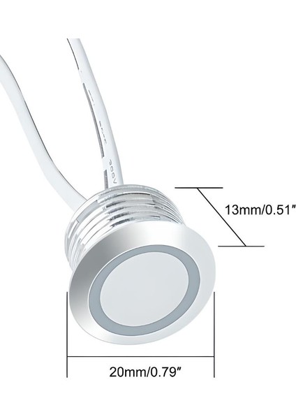 12-24V Dokunmatik (Touch) Dimmer Sensör Dedektörü Işık Kontrol Anahtarı Dolap Sensörü Mobilya Sensörü