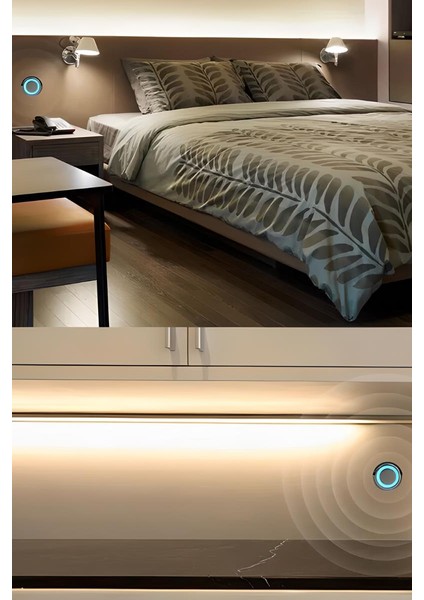 12-24V Dokunmatik (Touch) Dimmer Sensör Dedektörü Işık Kontrol Anahtarı Dolap Sensörü Mobilya Sensörü