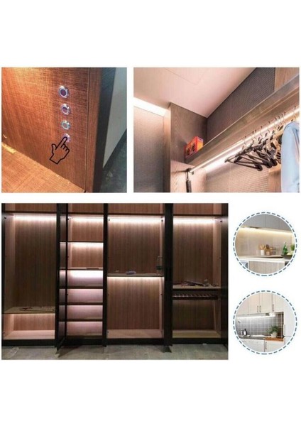 12-24V Dokunmatik (Touch) Dimmer Sensör Dedektörü Işık Kontrol Anahtarı Dolap Sensörü Mobilya Sensörü