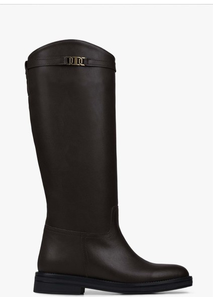 Kadın Valen Kahve Cilt Çizme