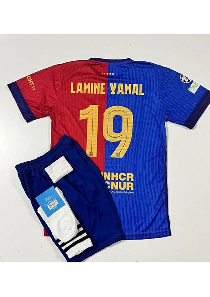 B.a.r.c.e.l.o.n.a 2024/25 Lamine Yamal Iç Saha Çocuk Forması 4'lü Set