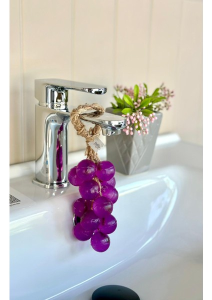 Üzüm Salkım Sabun, Mor Renk, Lavanta Kokulu, El Yapımı Doğal Sabun | Medita Craft