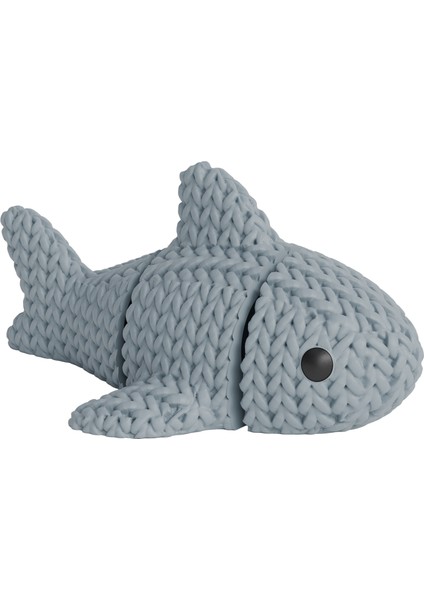 3D Örgü Köpek Balığı Anahtarlık