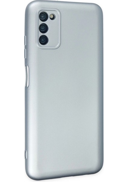 Samsung Galaxy A03S Kılıf Nano içi Kadife Silikon - Sky Blue