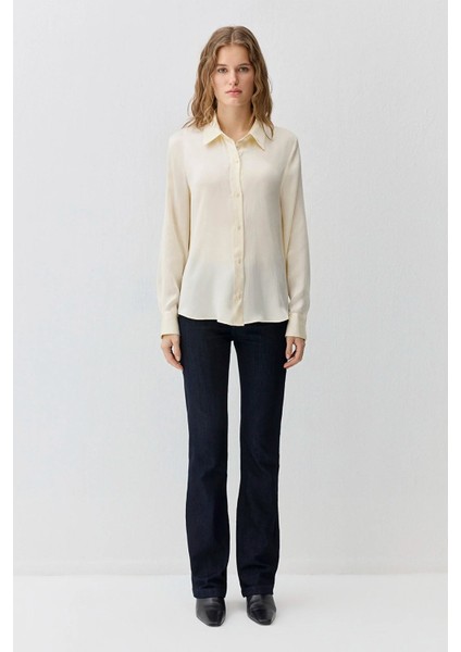 Kadın Ekru Ipek Gömlek 1211269-70053 modelleri