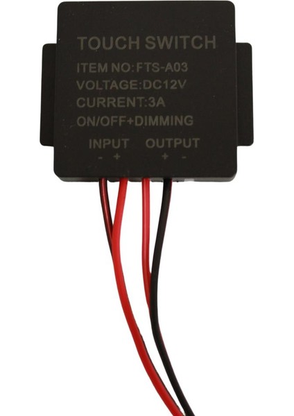 12 Volt 3 Amper Dokunmatik (Touch) Ayna Arkası Sensör Siyah Ayna Lambası Banyo Aynası Mobilya Sensörü