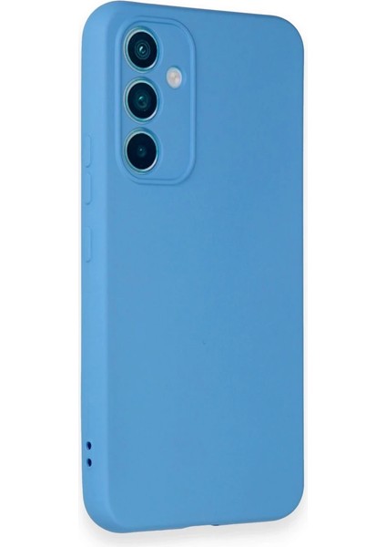 Samsung Galaxy A54 5g Kılıf Nano Içi Kadife Silikon - Mavi