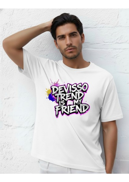 Devısso Traders Devısso Trend - Traders, Borsacierkek Beyaz T-Shirt