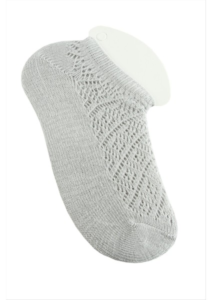 Techmrt Dantel Yünlü Kısa Çorap-Siyah