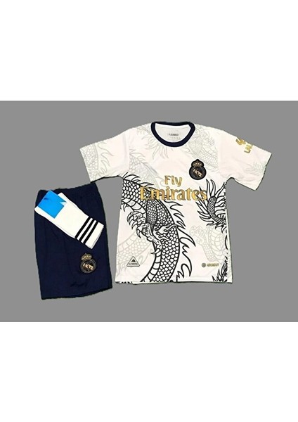 R,e,a,l, M,a,d,r,i,d, Dragon Desenli C,r,i,s,t,i,a,n,o, R,o,n,a,l,d,o Çocuk Forması 4'lü Set fiyatları