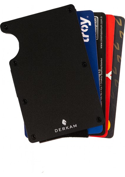 Minimalist Cüzdan & Kartlık - Erkek Kartlık | RFID Korumalı Alüminyum Kartlık | Black indirimleri