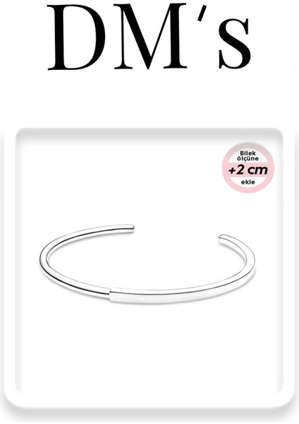 Signature Gümüş Bilezik
