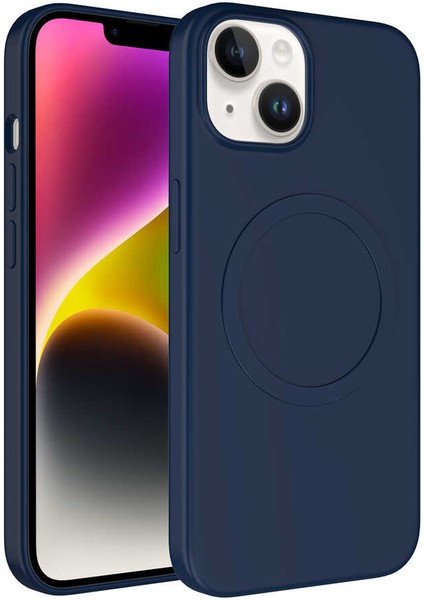 Apple iPhone 13 Kılıf M-Safe Wireless Şarj Özellikli Pastel Renk Silikon Zore Plas Kapak fiyatları