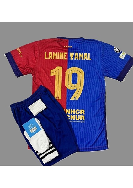 FC/BARÇA/2024/25 Lamine Yamal 19 Numara Iç Saha Çocuk Forması 4'lü SET6533653663 fiyatları