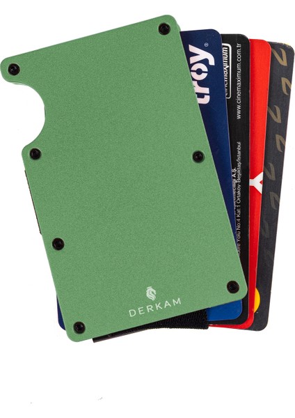 Minimalist Cüzdan & Kartlık - Erkek Kartlık | RFID Korumalı Alüminyum Kartlık | Khaki modelleri