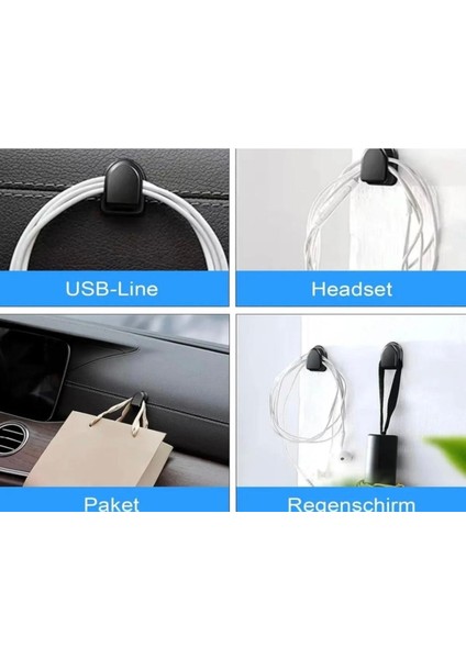 10 Adet Kendinden Yapışkanlı Çok Amaçlı Kablo Tutucu Düzenleyici modelleri