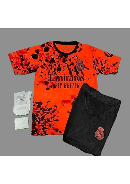 M,b,a,p,p,e, Özel Desenli Tasarımlı R,e,a,l, M,a,d,r,i,d, Çocuk Forması 4'lü Set fiyatları