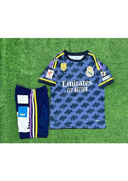 R. Madridd 2023/24 Sezon Vini Jr Deplasman Çocuk Forması 4'lü Set fiyatları
