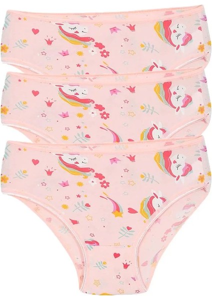 Kız Çocuk 3'lü Pembe Külot