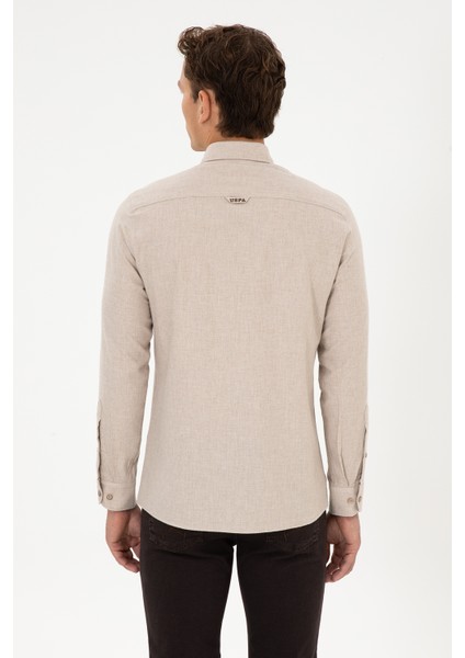 Erkek Koyu Bej Gömlek Basic 50307686-VR088 indirimleri