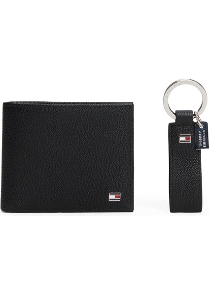 Siyah Erkek Cüzdan-Anahtarlık Tk Th Flag Mını cc & Key Fob