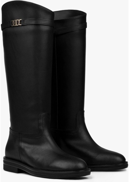 Kadın Valen Siyah Cilt Çizme