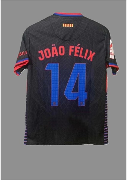 Barcelona 2024/25 Yeni Sezon João F'élix Deplasman Forması (BLACK)5456354376457645