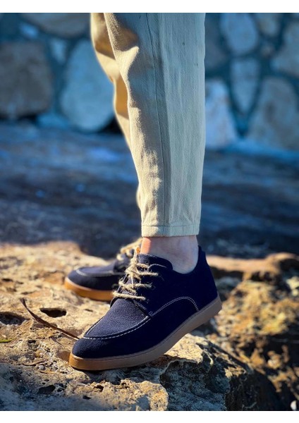 Kb-X5 Kuback Lacivert Süet Bağcıklı Günlük Erkek Ayakkabı fırsatları