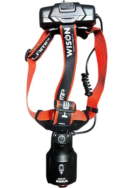 WS-2070 Profesyonel Kafa Lambası | 30 W – 2000 Lümen – 6400 Mah – Zoomlu – Hareket Sensörlü – Type-C Şarjlı – Metal Kasa modelleri