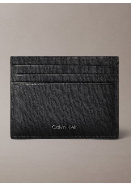 Siyah Erkek Kartlık Saffıano Card Case