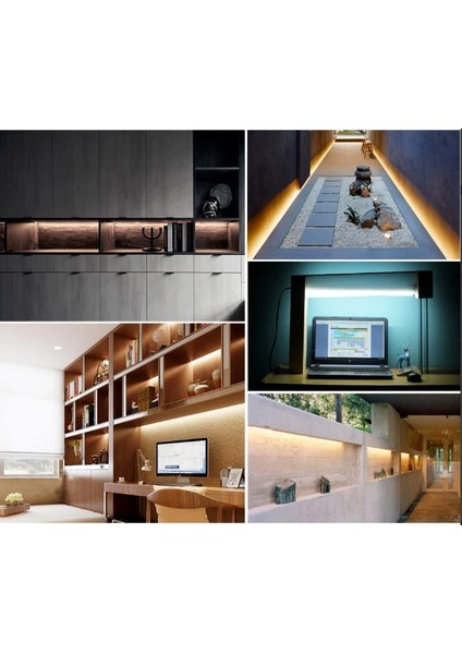 220 Volt 2835 Çubuk LED 30 cm Kasalı Dim Edilebilir Bar LED 220V Gün Işığı 3000-3200K-Şeffaf Cam