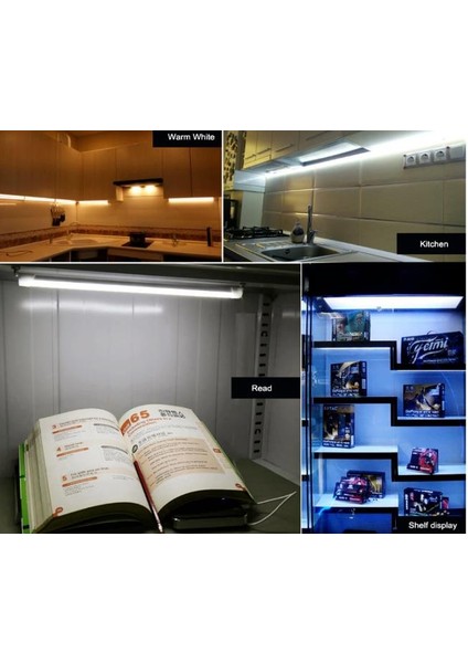 220 Volt 2835 Çubuk LED 30 cm Kasalı Dim Edilebilir Bar LED 220V Gün Işığı 3000-3200K-Şeffaf Cam