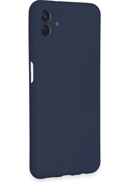 Samsung Galaxy A04E Kılıf Nano Içi Kadife Silikon - Lacivert