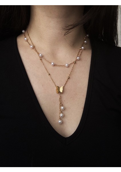 Perla Mariposa Ikili Y Kolye modelleri