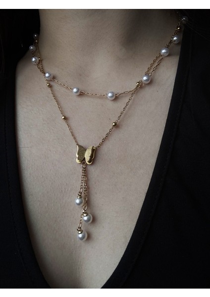 Perla Mariposa Ikili Y Kolye fırsatları